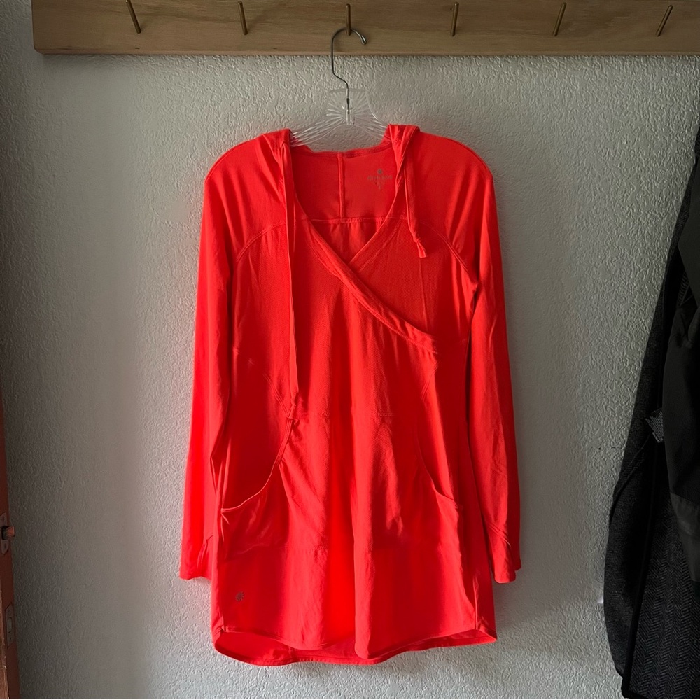 Athleta swim cover-up (WICK-IT WADER COVERUP) in coral